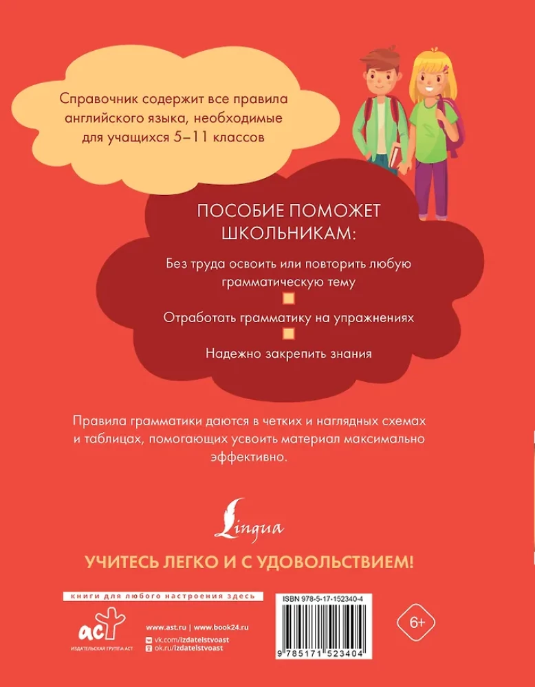 Visi angļu valodas noteikumi. Rokasgrāmata 5.-11. klašu mācību grāmatām