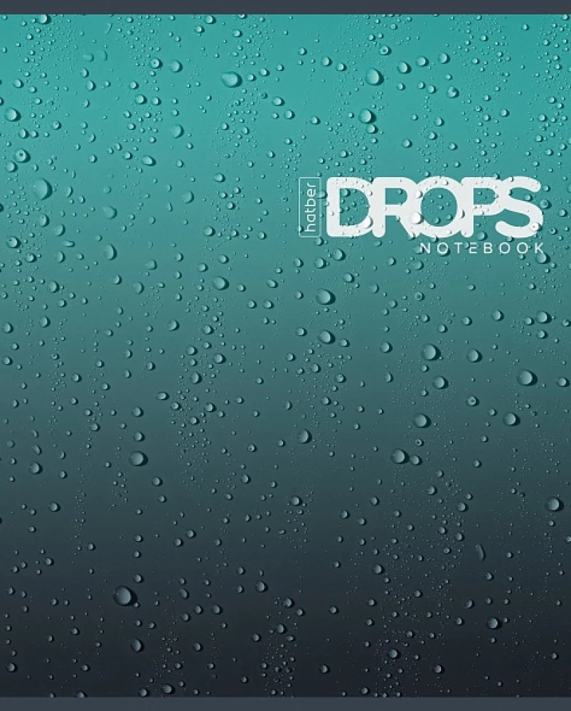 Тетрадь - Drops, А5, 80 листов, клетка, в ассортименте