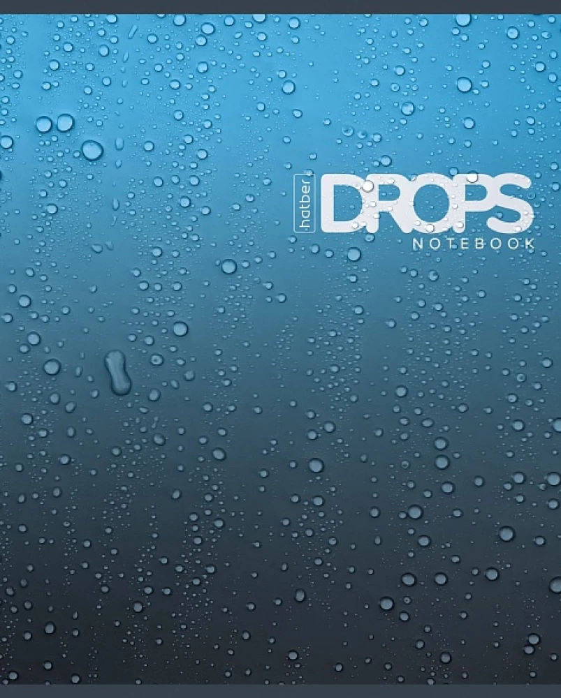 Тетрадь - Drops, А5, 80 листов, клетка, в ассортименте