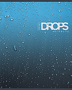 Тетрадь - Drops, А5, 80 листов, клетка, в ассортименте
