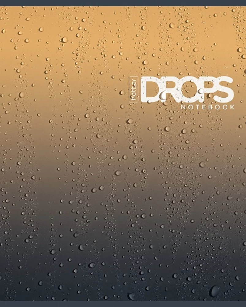 Тетрадь - Drops, А5, 80 листов, клетка, в ассортименте