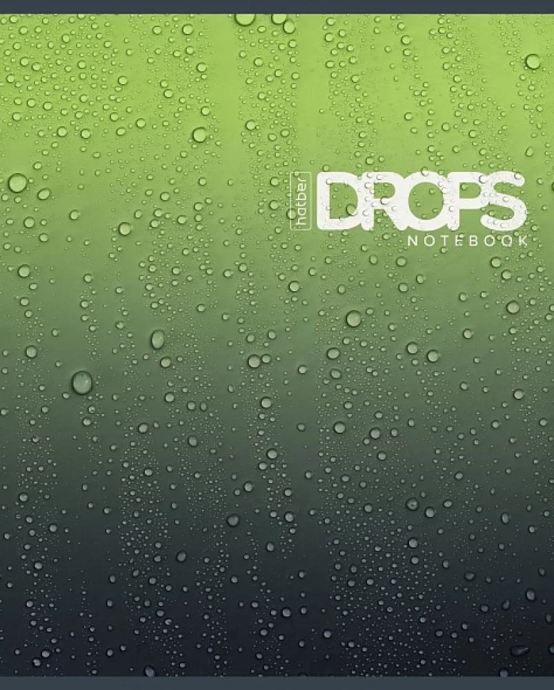 Тетрадь - Drops, А5, 80 листов, клетка, в ассортименте