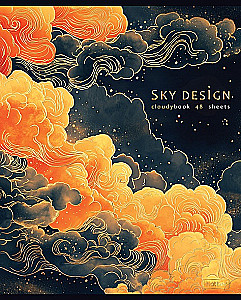 A5 piezīmju grāmata - sērija: Sky design