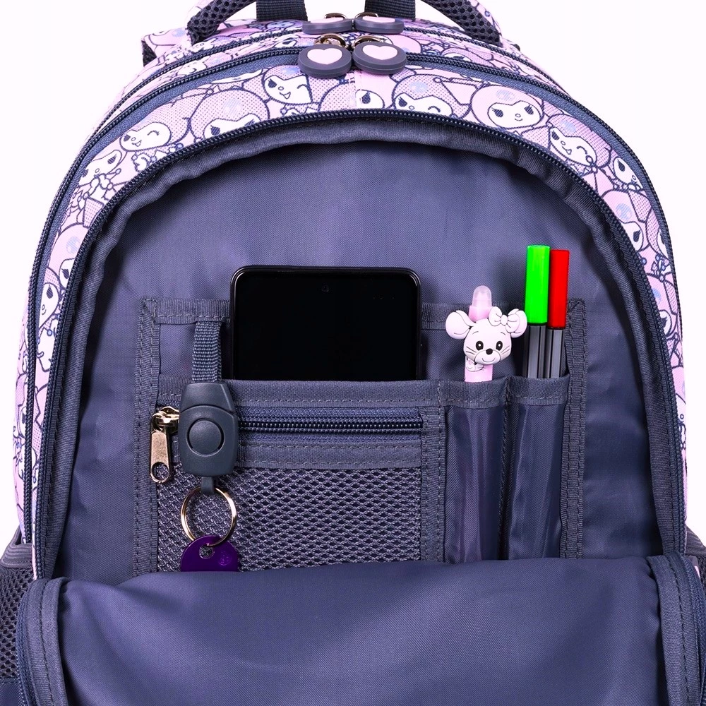 Рюкзак с четырьмя отделениями Kuromi Pink