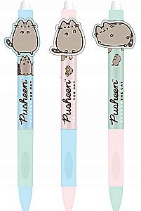Izdzēšamā lodīšu pildspalva - Pusheen, dažādās krāsās