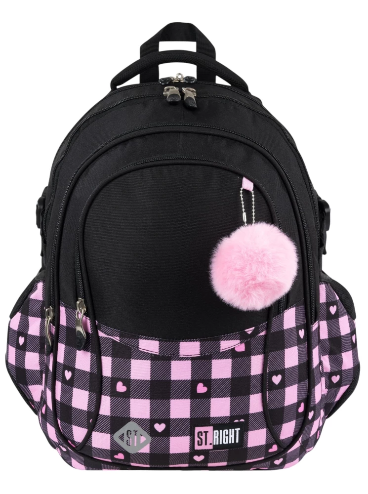 Рюкзак с четырьмя отделениями Pink Checkered