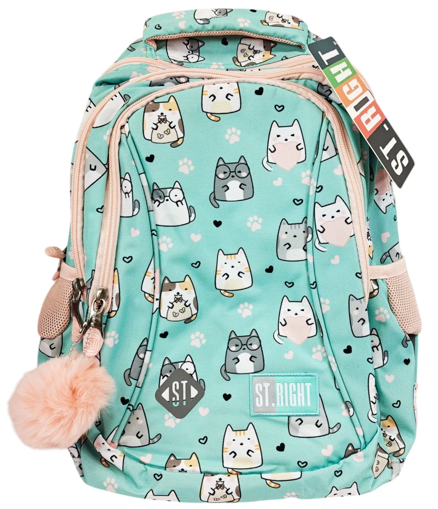 Рюкзак с тремя отделениями Charming Cats