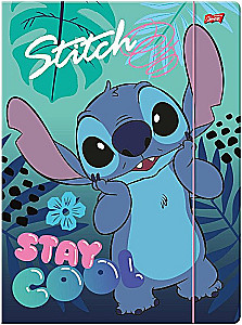 Папка - Stitch Stay Cool, А4, на резинке