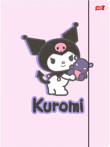 Папка - Kuromi Pink, А4, с резинкой