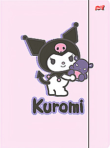 Папка - Kuromi Pink, А4, с резинкой