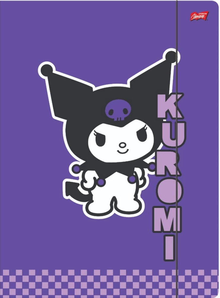 Папка - Kuromi Violet, А4, с резинкой