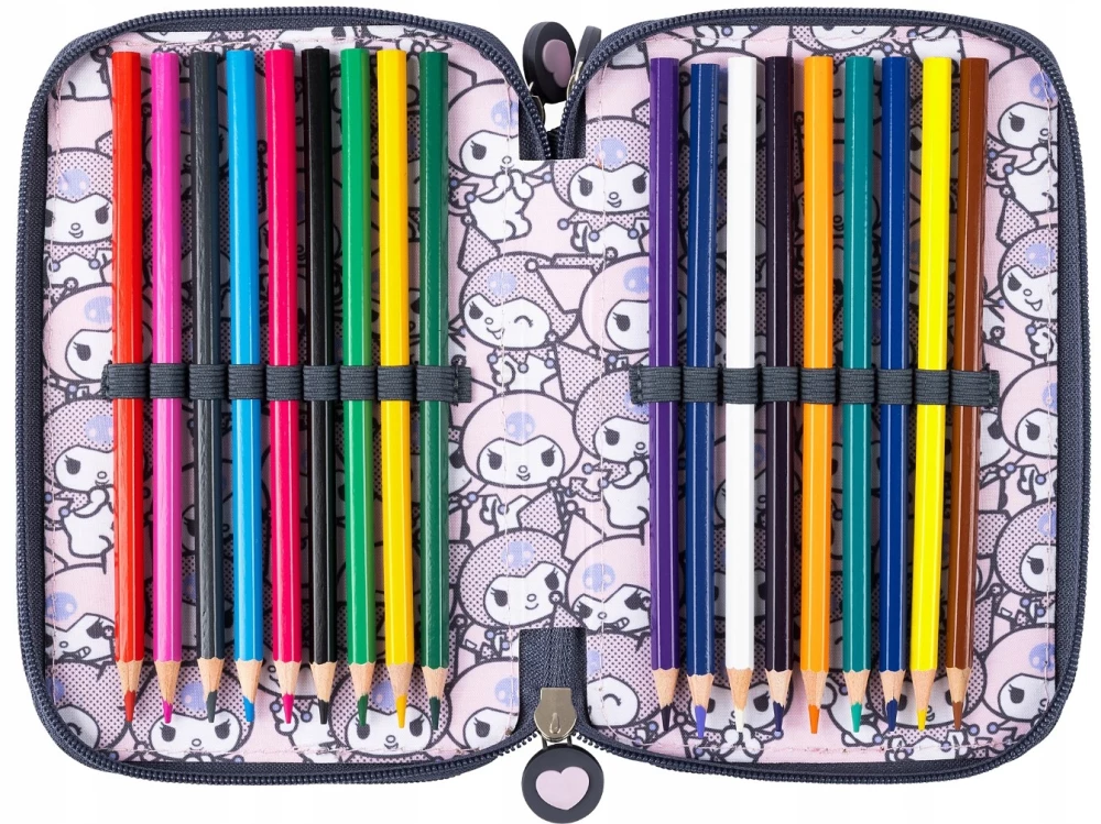 Pildspalvu maciņš - Kuromi Pink (trīskāršs, ar pildījumu)