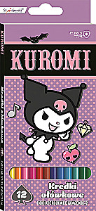 Треугольные цветные карандаши - Kuromi, 12 цветов