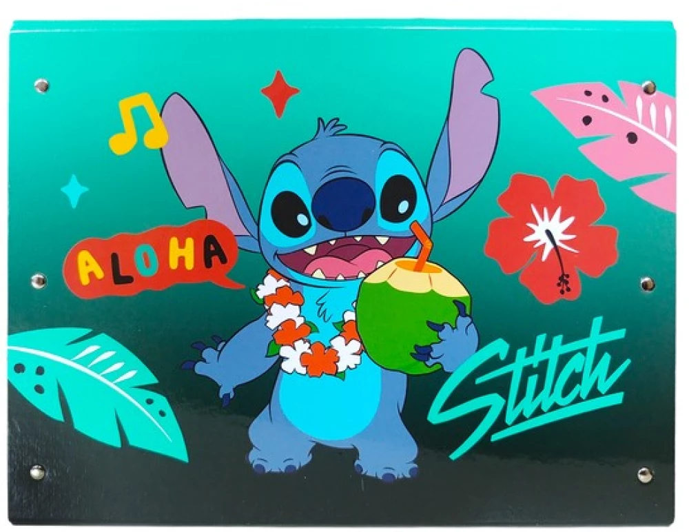 Mape-portfelis ar rokturi XL A4 - Stitch Aloha