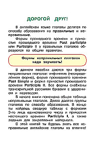 Запоминаем английские неправильные глаголы