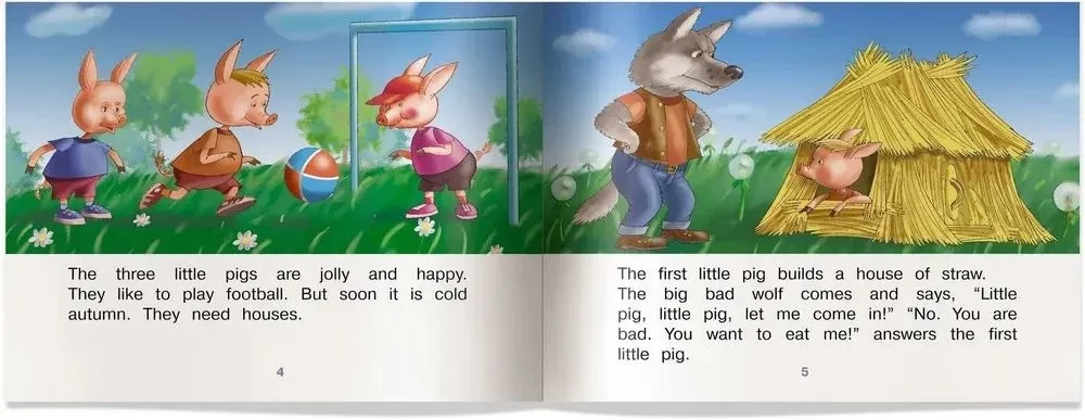 The Three Little Pigs = Три поросенка