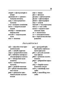 Populārs angļu-krievu, krievu-angļu vārdnīca skolēniem ar pielikumiem