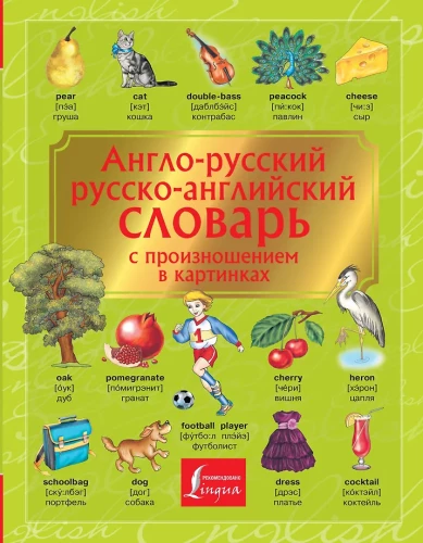 Angļu-krievu. Krievu-angļu vārdnīca ar izrunu attēlos