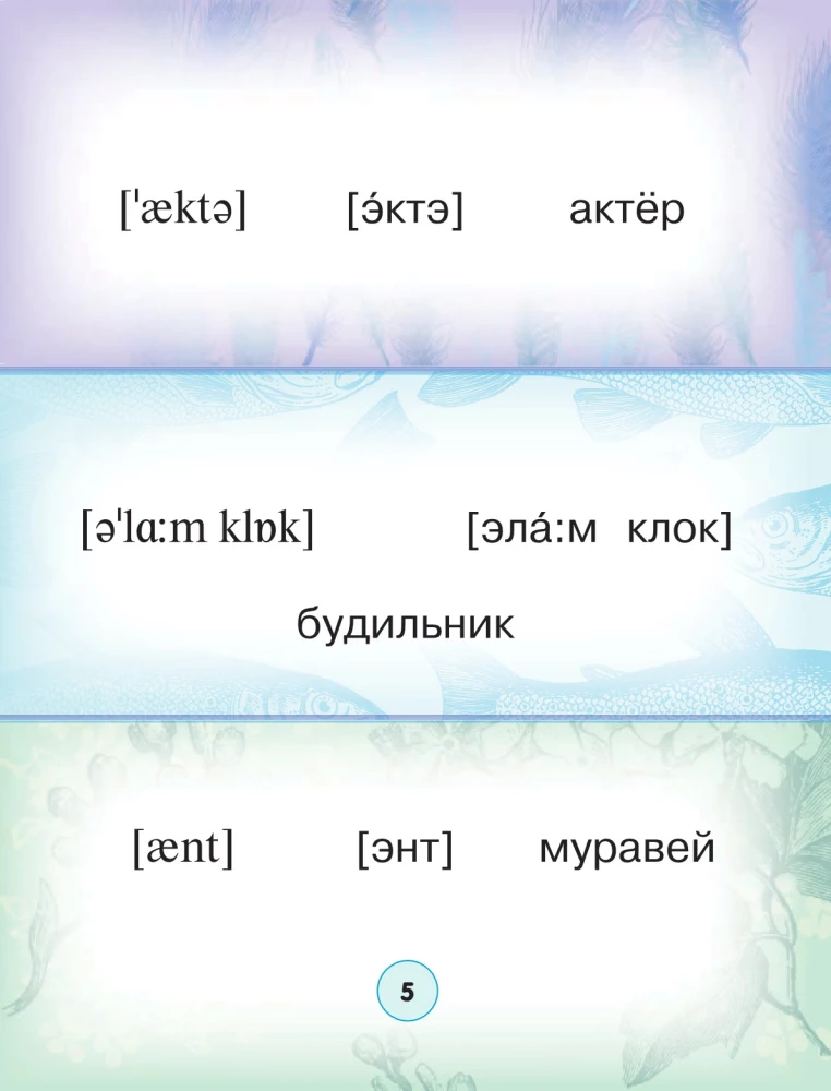 Англо-русский. Русско-английский словарь с произношением в картинках
