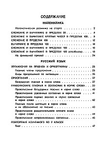 Летние задания по математике и русскому языку. 2 класс
