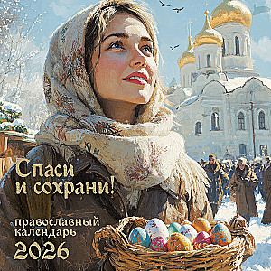 Спаси и Сохрани. Православный календарь с редкими молитвами. Календарь настенный на 2026 год