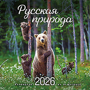 Русская природа. Календарь настенный на 2026 год