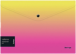 Папка-конверт А4 на кнопке - Radiance (желтый/розовый)
