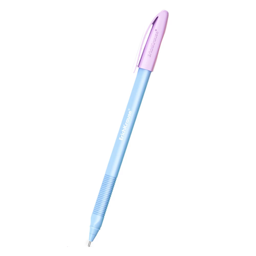 Шариковая ручка -  ErichKrause Stick Pastel Bloom, синяя, в ассортименте