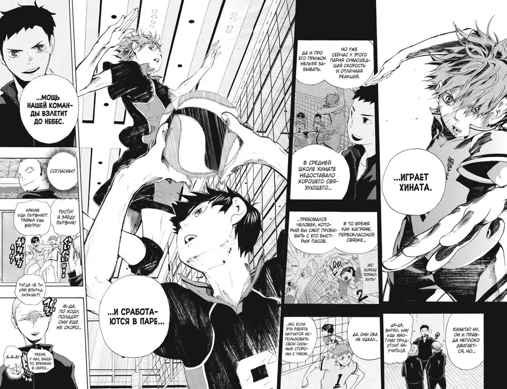 Volejbols! 1. sējums. Hinata un Kagejama. Skats no augšas