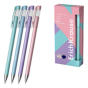 Шариковя ручка - ErichKrause Stick Pastel, синяя, в ассортименте