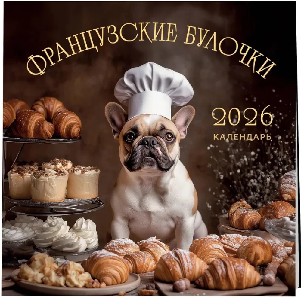 Французские булочки. Календарь настенный на 2026 год (300х300)