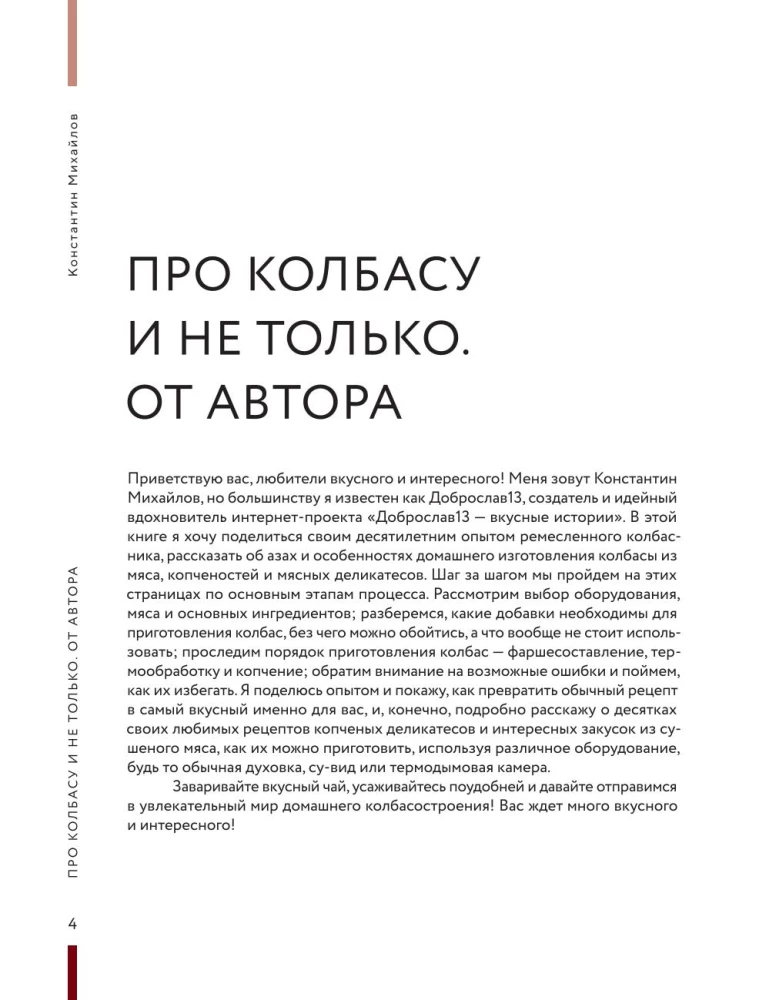 Колбасная книга. Домашние колбаски, ветчины, закуски и копчености
