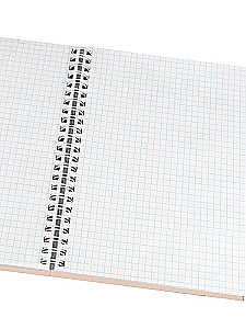 Piezīmju grāmatiņa uz spirāles A5. Bežs minimālisms