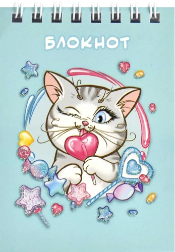 Блокнот - Сладкоежка, А7, 40 листов, клетка