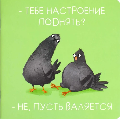 Блокнот - Озорные голуби, 32 листа, комбинированный