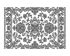Волшебные ковры. Раскраска антистресс