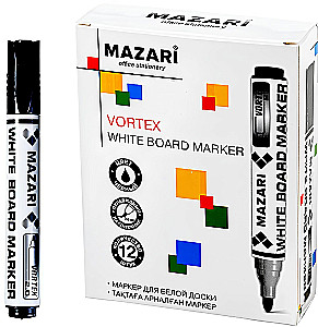 Marķieris baltajai tāfelītei - Vortex, melns