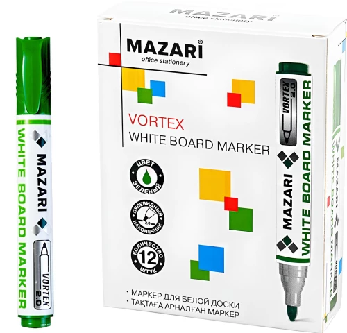Маркер для белой доски - Vortex, зелёный