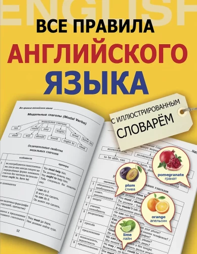 Visi angļu valodas noteikumi ar ilustrētu vārdnīcu