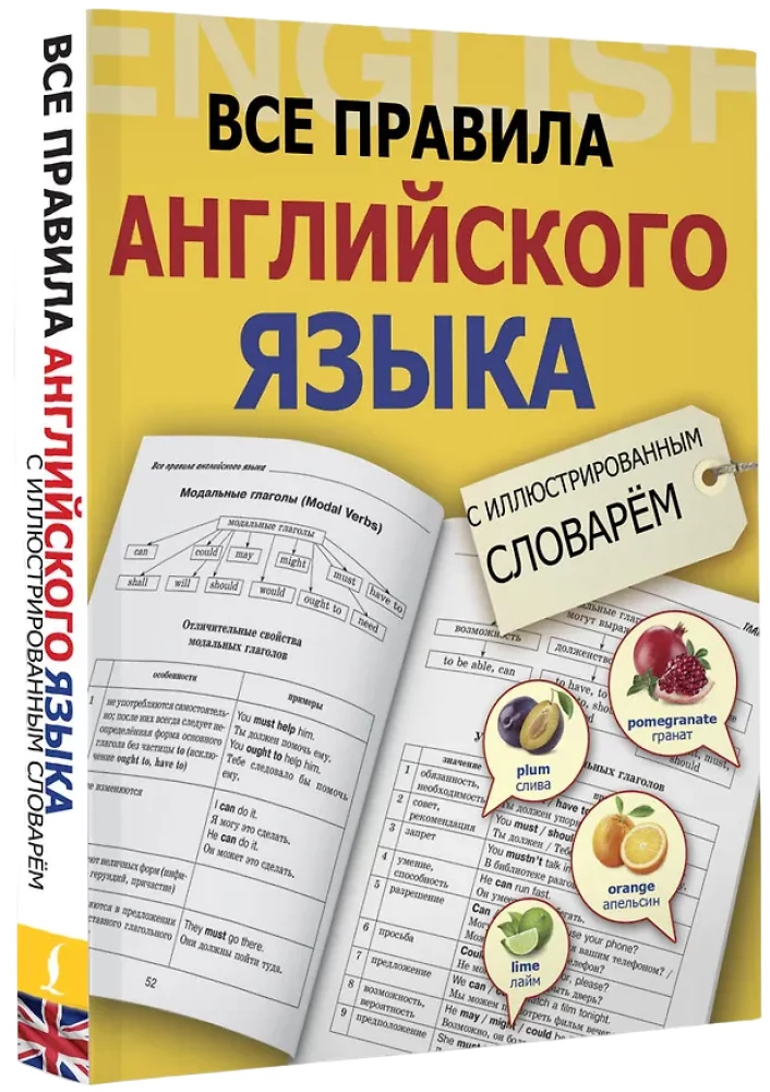 Visi angļu valodas noteikumi ar ilustrētu vārdnīcu