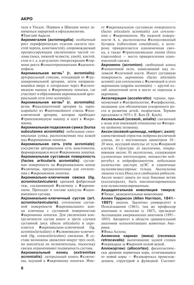 Анатомия человека. Терминологический словарь