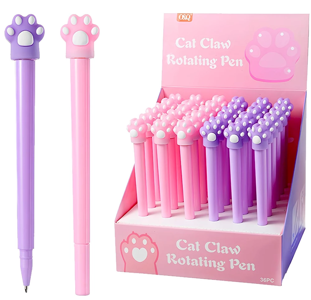 Ручка шариковая - Cat paw, синяя, в ассортименте