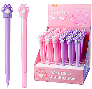 Ручка шариковая - Cat paw, синяя, в ассортименте