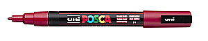 Akrila marķieris Uni Posca PC-3M 14, tumši sarkans