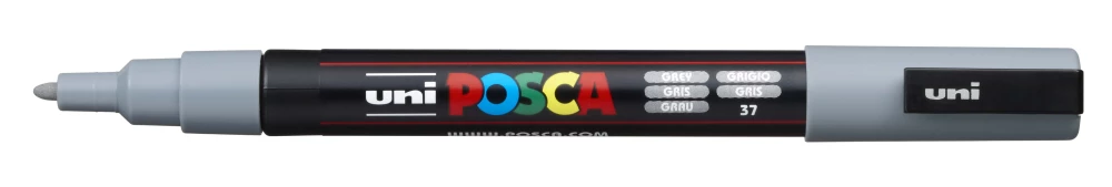 Akrila marķieris Uni Posca PC-3M 37, pelēks
