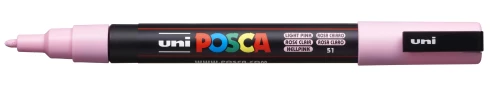 Akrila marķieris Uni Posca PC-3M 51, gaiši rozā