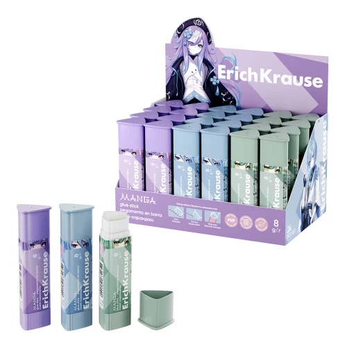 Līme-zīmulis ErichKrause Prism Manga, 8g, assorti
