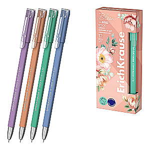 Ручка гелевая - G-Reed Stick Pastel Bloom 0.38, цвет чернил синий, в ассортименте