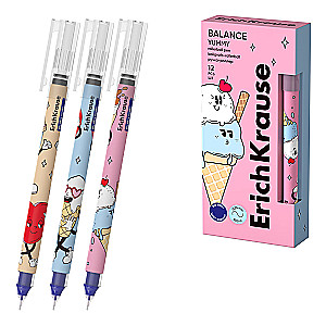 Ручка-роллер ErichKrause Balance Stick Yummy 0.5, цвет чернил синий, в ассортименте