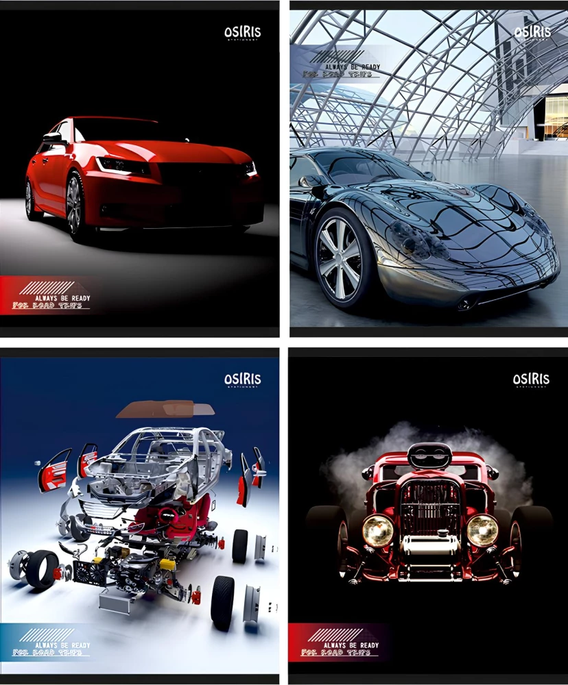 Burtnīca - Automobilis, A5, 48 lapas, rūtiņa, dažādībā